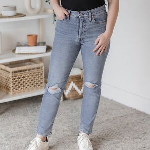 Levi's Blue Wedgie Straight Jeans